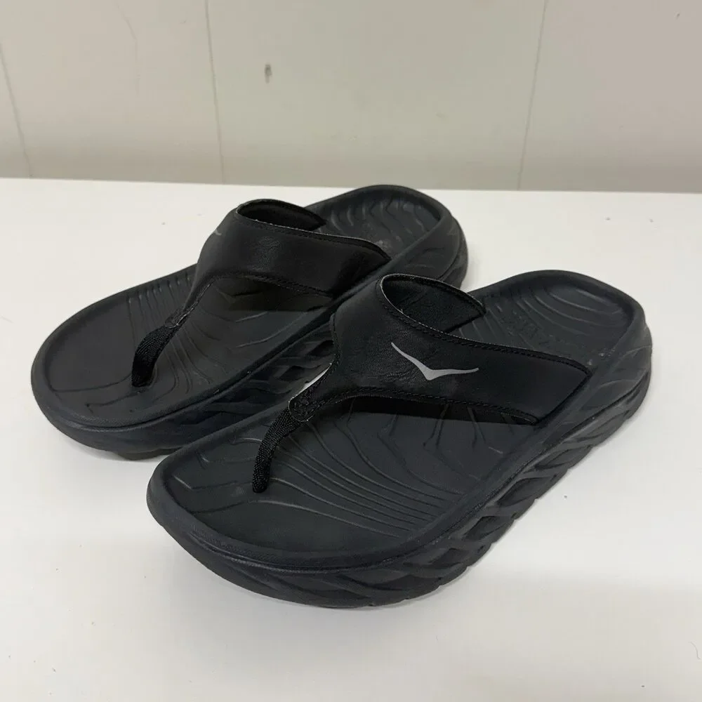 Hoka One One Ora Recovery Thong Sandals Comfort Flip Flop Men 8 Women 10 EUC